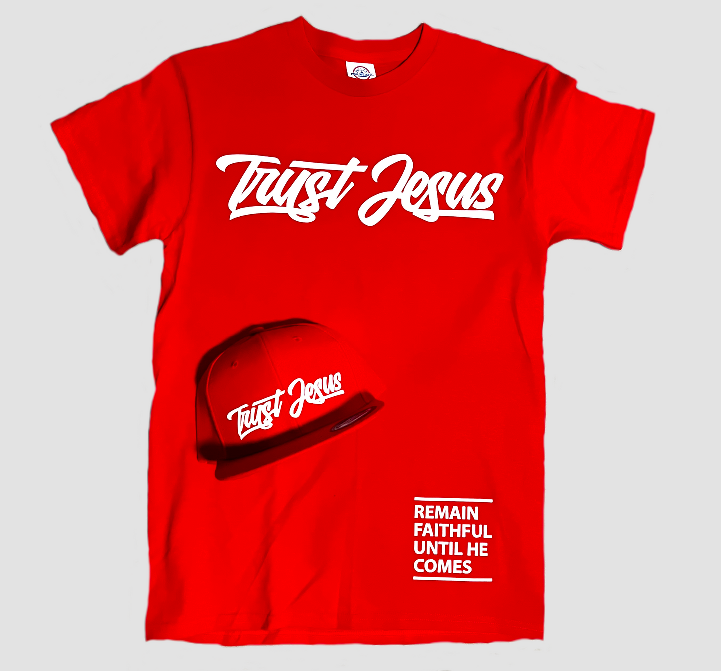 TRUST JESUS RED T-SHIRT