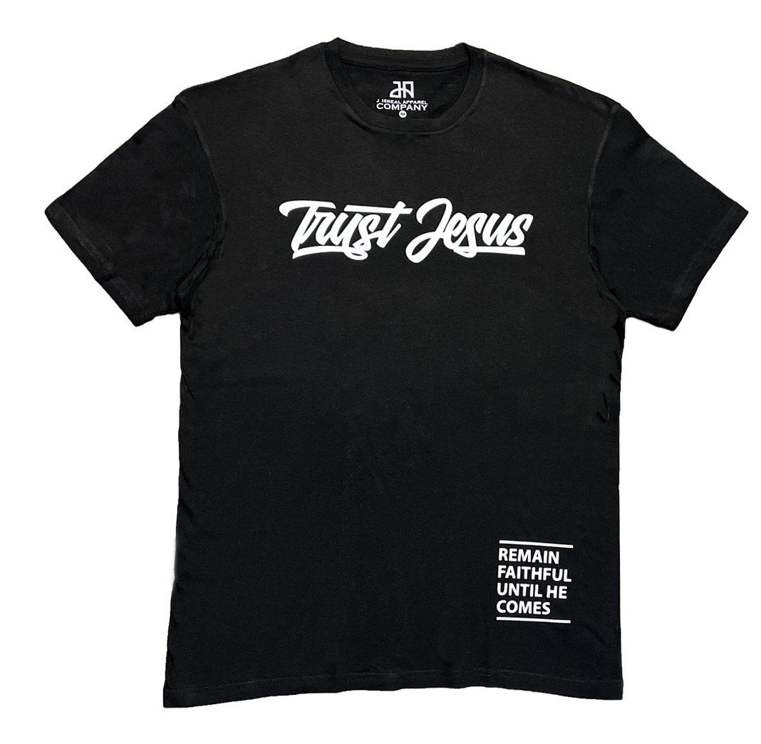 TRUST JESUS BLACK T-SHIRT