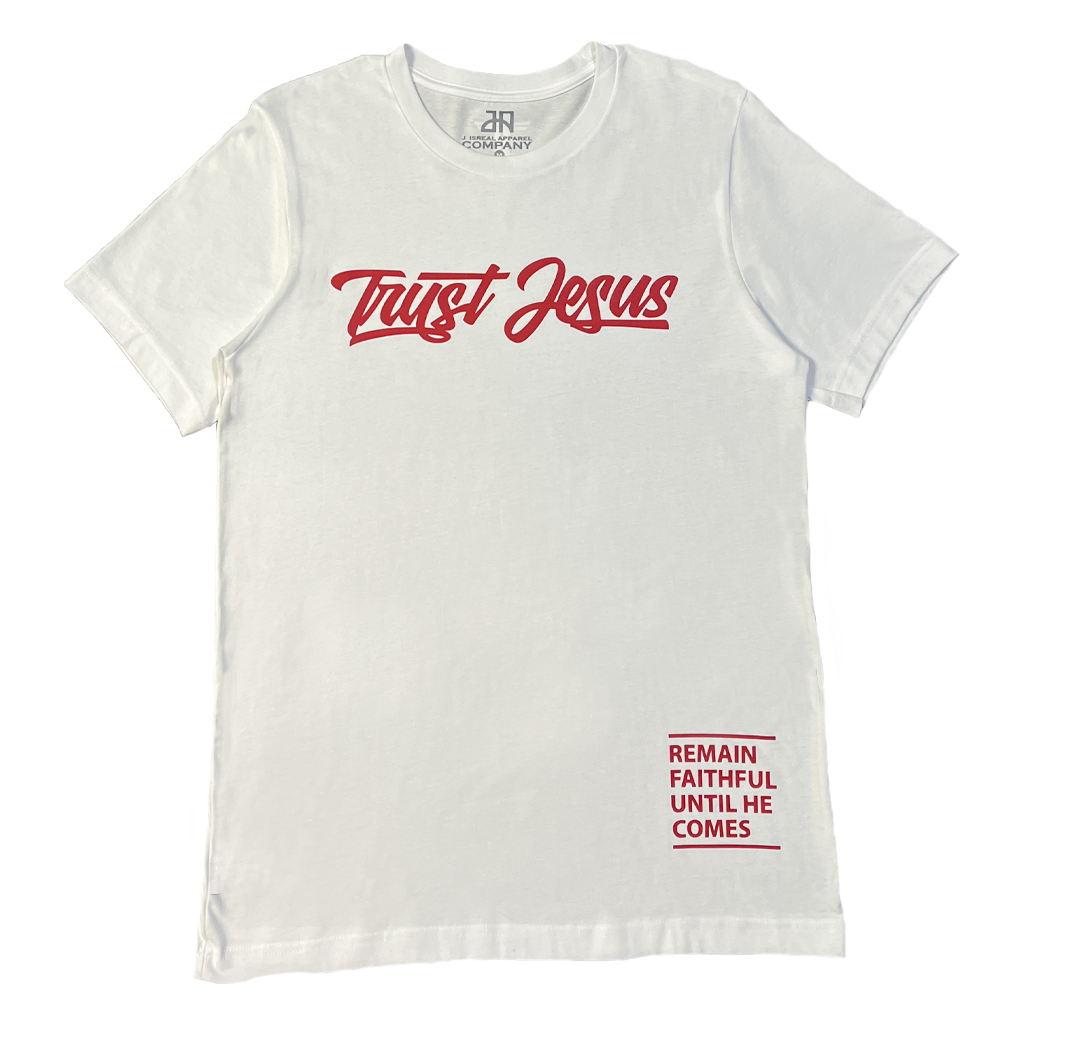 TRUST JESUS WHITE T-SHIRT